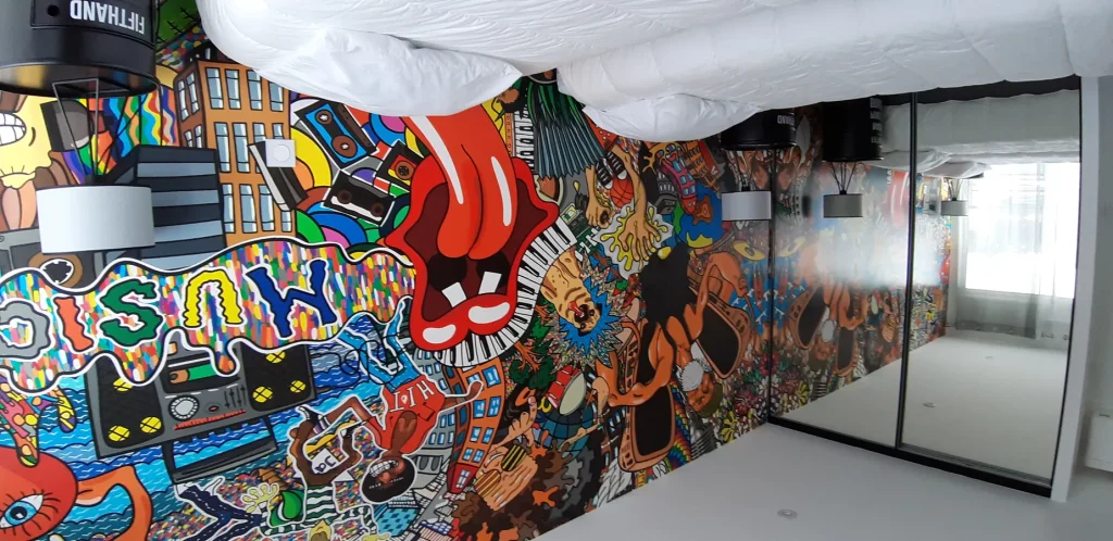 Réalisation de peinture par l'entreprise les couleurs de l'Oisellerie, peintre à la Roche-sur-Yon